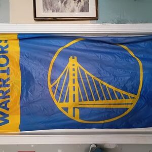 Blue and Yellow Wall Decor Flag